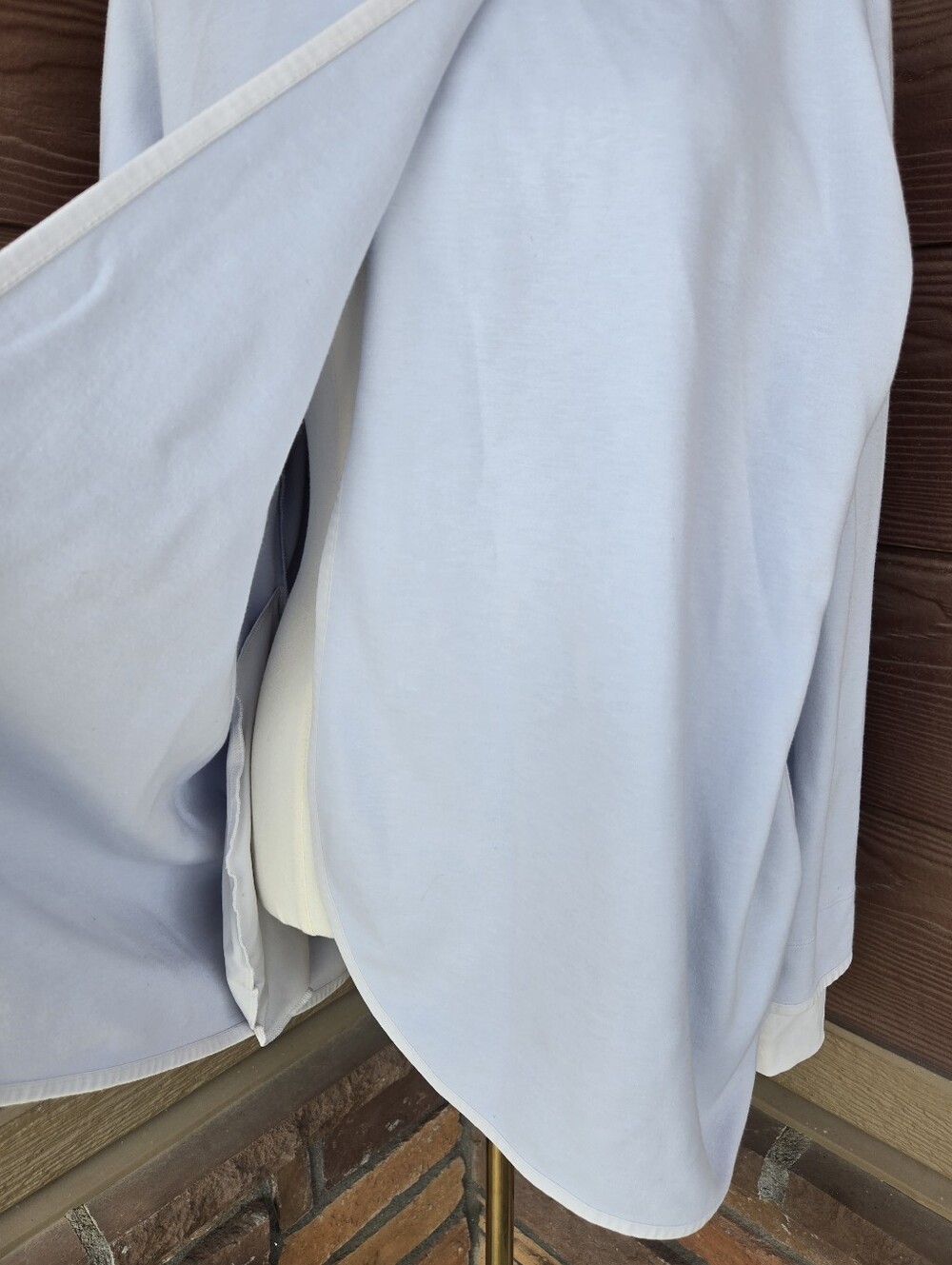 Nike Reversible Light Blue Funnel Neck Maternity Sweater Women’s Large - Picture 9 of 16